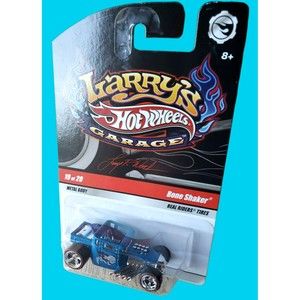 2009 Hot Wheels BONE SHAKER Larry's Garage Series Metalflake Blue 19/20 RR5SP MT